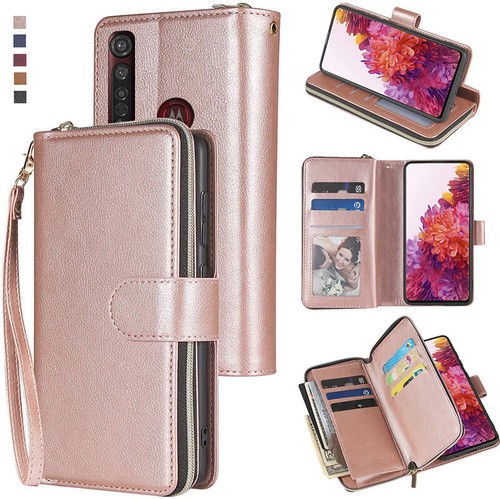 Moto plus wallet case 9card - g8,