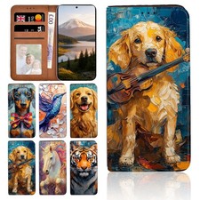 Custodia in pelle stampa fauna